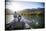 Two Male Fly Fishermen Bombing Streamers on the Rio Grande, Argentina-Matt Jones-Stretched Canvas