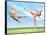 Two Male Musculatures Fighting Martial Arts-null-Framed Stretched Canvas