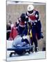 Two Man Bobsled Team Pushing Off at the Start, Lake Placid, New York, USA-Paul Sutton-Mounted Photographic Print