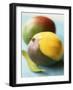 Two Mangos, One Partly Sliced-Philip Webb-Framed Photographic Print