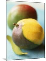 Two Mangos, One Partly Sliced-Philip Webb-Mounted Photographic Print