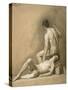 Two Manly Nudes (Due Nudi Virili)-Vitale Sala-Stretched Canvas