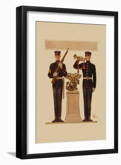 Two Marines-Joseph Christian Leyendecker-Framed Art Print