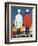 Two Masculine Figures, 1928-32-Kasimir Malevich-Framed Giclee Print