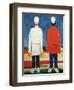Two Masculine Figures, 1928-32-Kasimir Malevich-Framed Giclee Print
