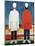 Two Masculine Figures, 1928-32-Kasimir Malevich-Mounted Giclee Print