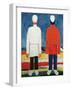 Two Masculine Figures, 1928-32-Kasimir Malevich-Framed Giclee Print