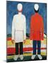 Two Masculine Figures, 1928-32-Kasimir Malevich-Mounted Giclee Print