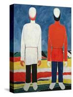 Two Masculine Figures, 1928-32-Kasimir Malevich-Stretched Canvas