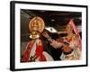 Two Mask Dancers in Cochin, Kerala State, India-null-Framed Photographic Print