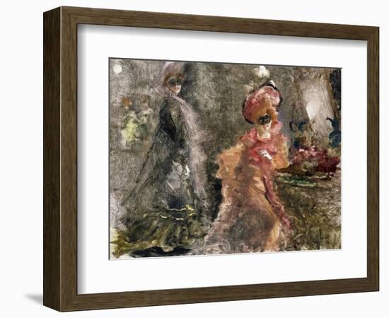 Two Masked Ladies-Pompeo Mariani-Framed Giclee Print