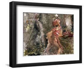 Two Masked Ladies-Pompeo Mariani-Framed Giclee Print