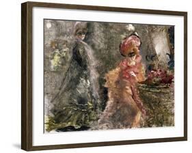 Two Masked Ladies-Pompeo Mariani-Framed Giclee Print