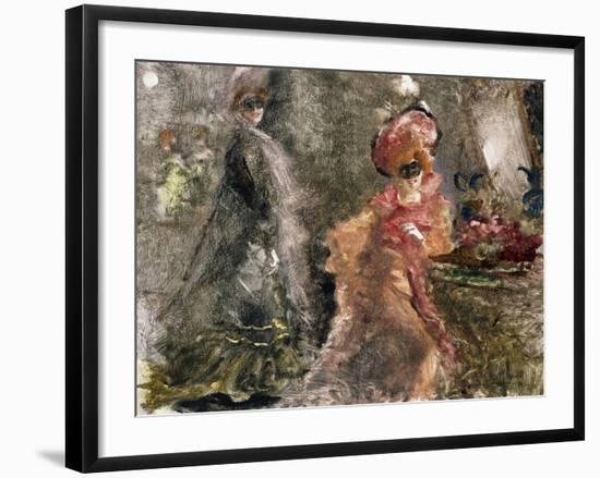 Two Masked Ladies-Pompeo Mariani-Framed Giclee Print