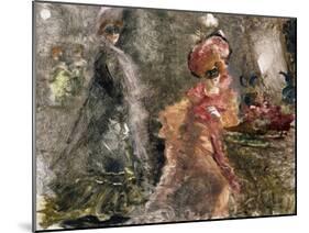 Two Masked Ladies-Pompeo Mariani-Mounted Giclee Print