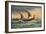 Two-Masted Saxon Warship Under Sail-R. Gallan-Framed Art Print