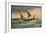 Two-Masted Saxon Warship Under Sail-R. Gallan-Framed Art Print