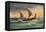 Two-Masted Saxon Warship Under Sail-R. Gallan-Framed Stretched Canvas