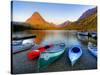 Two Medicine Lake and Sinopah Mountain, Glacier National Park, Montana, USA-Jamie & Judy Wild-Stretched Canvas