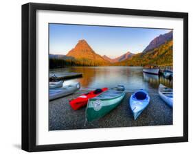 Two Medicine Lake and Sinopah Mountain, Glacier National Park, Montana, USA-Jamie & Judy Wild-Framed Premium Photographic Print