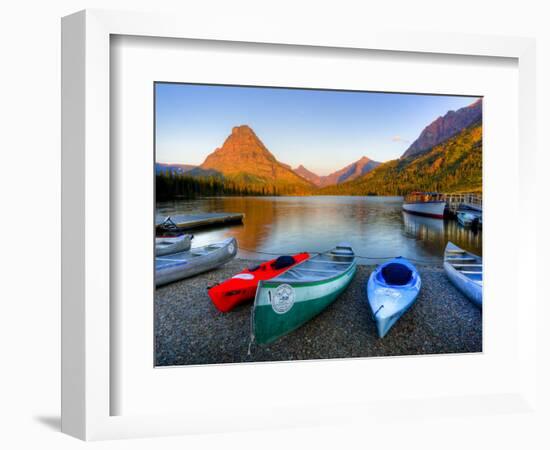 Two Medicine Lake and Sinopah Mountain, Glacier National Park, Montana, USA-Jamie & Judy Wild-Framed Photographic Print