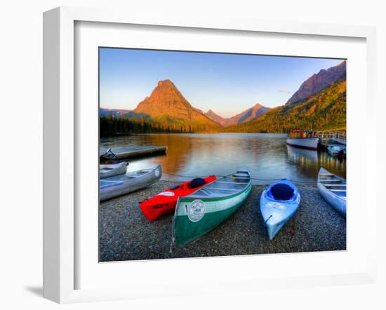 Two Medicine Lake and Sinopah Mountain, Glacier National Park, Montana, USA-Jamie & Judy Wild-Framed Photographic Print