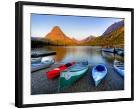 Two Medicine Lake and Sinopah Mountain, Glacier National Park, Montana, USA-Jamie & Judy Wild-Framed Photographic Print