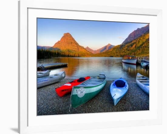 Two Medicine Lake and Sinopah Mountain, Glacier National Park, Montana, USA-Jamie & Judy Wild-Framed Photographic Print