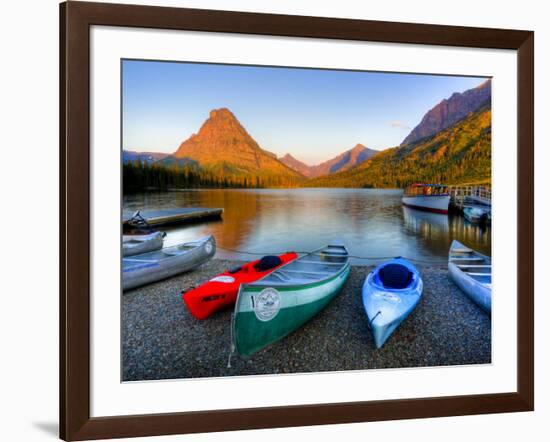 Two Medicine Lake and Sinopah Mountain, Glacier National Park, Montana, USA-Jamie & Judy Wild-Framed Photographic Print