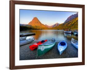 Two Medicine Lake and Sinopah Mountain, Glacier National Park, Montana, USA-Jamie & Judy Wild-Framed Photographic Print