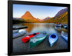 Two Medicine Lake and Sinopah Mountain, Glacier National Park, Montana, USA-Jamie & Judy Wild-Framed Photographic Print