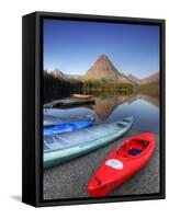 Two Medicine Lake and Sinopah Mountain, Glacier National Park, Montana, USA-Jamie & Judy Wild-Framed Stretched Canvas