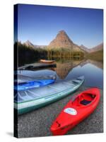 Two Medicine Lake and Sinopah Mountain, Glacier National Park, Montana, USA-Jamie & Judy Wild-Stretched Canvas