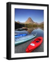 Two Medicine Lake and Sinopah Mountain, Glacier National Park, Montana, USA-Jamie & Judy Wild-Framed Photographic Print