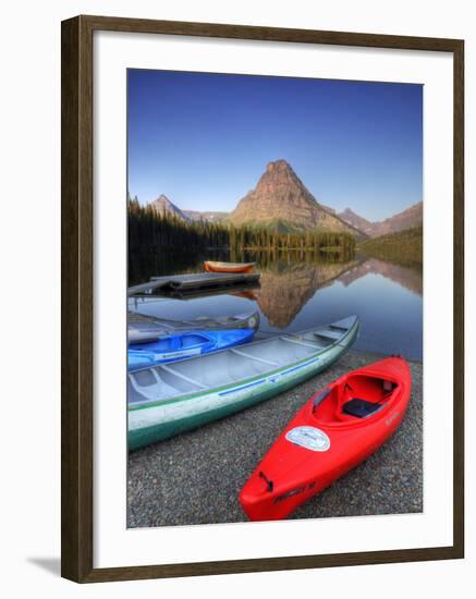 Two Medicine Lake and Sinopah Mountain, Glacier National Park, Montana, USA-Jamie & Judy Wild-Framed Photographic Print