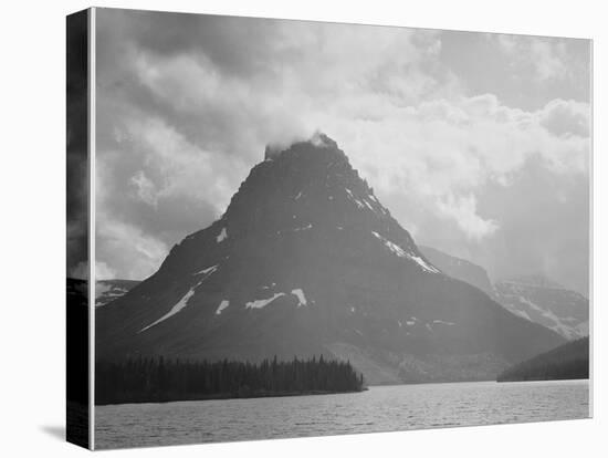 Two Medicine Lake Glacier National Park Montana 1933-1942-Ansel Adams-Stretched Canvas