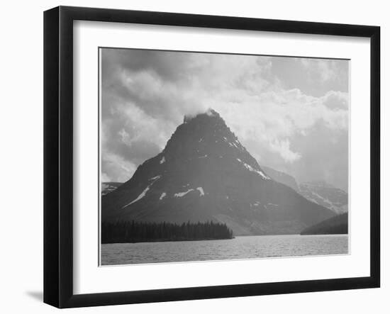Two Medicine Lake Glacier National Park Montana 1933-1942-Ansel Adams-Framed Art Print