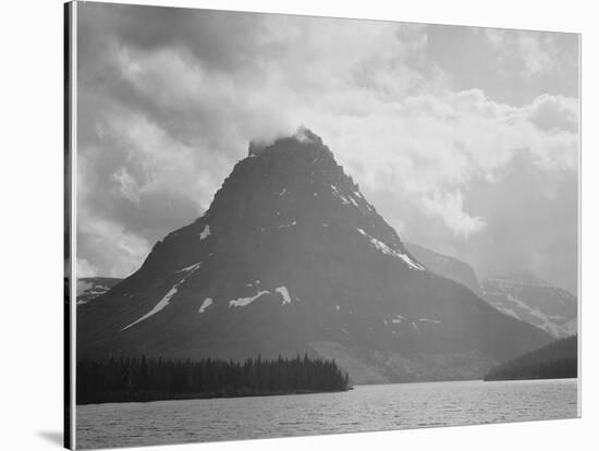 Two Medicine Lake Glacier National Park Montana 1933-1942-Ansel Adams-Stretched Canvas