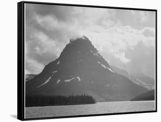 Two Medicine Lake Glacier National Park Montana 1933-1942-Ansel Adams-Framed Stretched Canvas