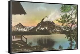 Two Medicine Lake, Glacier National Park, Montana-null-Framed Stretched Canvas