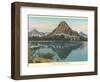 Two Medicine Lake, Glacier Park, Montana-null-Framed Art Print