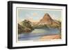 Two Medicine Lake, Glacier Park, Montana-null-Framed Art Print