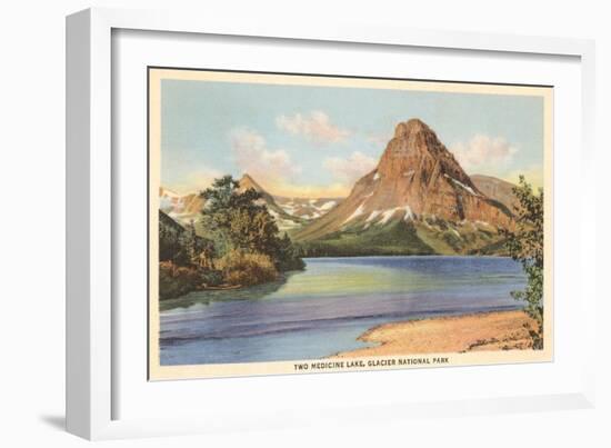 Two Medicine Lake, Glacier Park, Montana-null-Framed Art Print