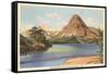 Two Medicine Lake, Glacier Park, Montana-null-Framed Stretched Canvas