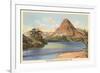 Two Medicine Lake, Glacier Park, Montana-null-Framed Premium Giclee Print