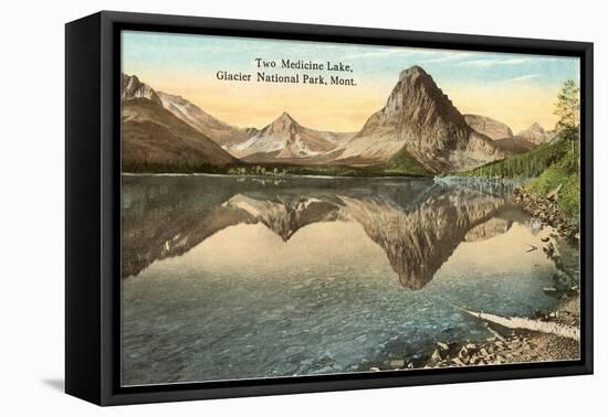 Two Medicine Lake, Glacier Park, Montana-null-Framed Stretched Canvas