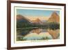 Two Medicine Lake, Glacier Park, Montana-null-Framed Premium Giclee Print