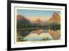 Two Medicine Lake, Glacier Park, Montana-null-Framed Premium Giclee Print