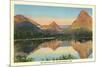 Two Medicine Lake, Glacier Park, Montana-null-Mounted Premium Giclee Print