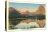 Two Medicine Lake, Glacier Park, Montana-null-Stretched Canvas